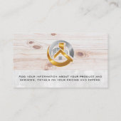 Logo onroerend goed | Hout Visitekaartje (Achterkant)