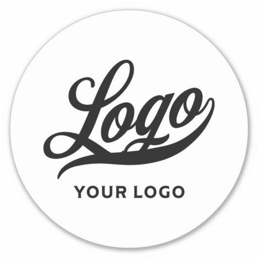 Logo op de Vinylcirkel Skateboard Business Bumper Sticker (Voorkant)