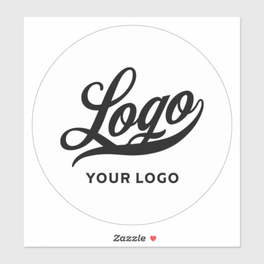 Logo op de Vinylcirkel Skateboard Business Bumper Sticker (Vel)