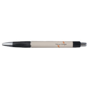 Logo op Light Tan + Black Text Company Business Pe Pen