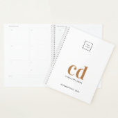 Logo or blanc monogramme initiales business 2023 (Devant avec enveloppe)