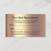 Logo Or Rose de la carte de rendez-vous Golden Uni (Dos)