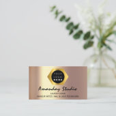 Logo Or Rose de la carte de rendez-vous Golden Uni (Debout devant)