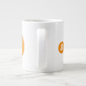 Logo original Bitcoin Grosse tasse de café (Dos)