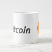 Logo original Bitcoin Grosse tasse de café (Devant)