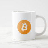 Logo original Bitcoin Grosse tasse de café (Droite)