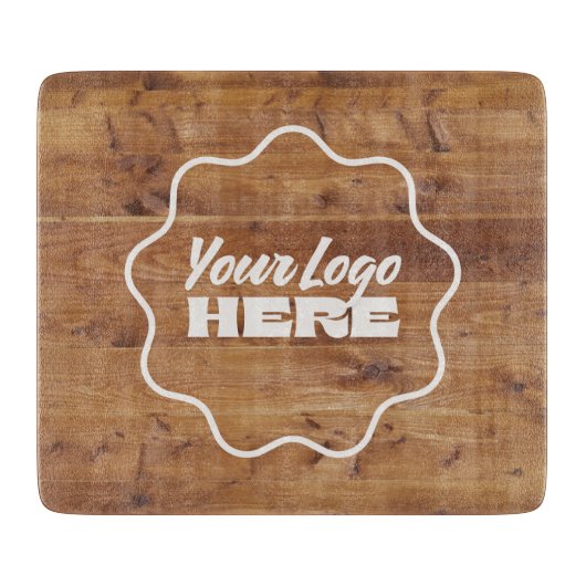 LOGO ou GRAPHIQUE | Planche à découper en verre pe (Devant)