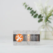 Logo Outils | Carte de visite de véhicule de const (Debout devant)