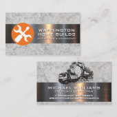 Logo Outils | Carte de visite de véhicule de const (Devant / Derrière)