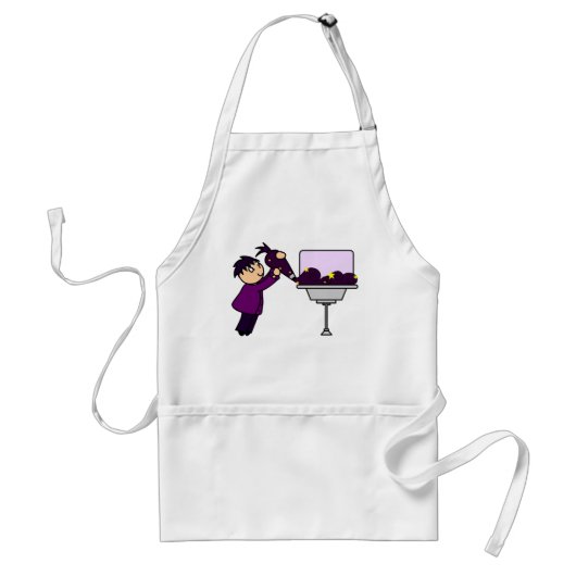 Logo over Apron Standaard Schort (Voorkant)