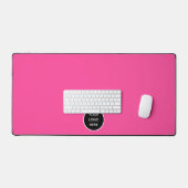 Logo Pad Élégant pour bureau rose chaud (Clavier et souris)