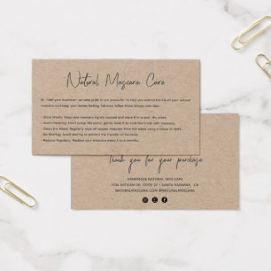 Logo papier Kraft moderne Mascara Cosmétique Soins