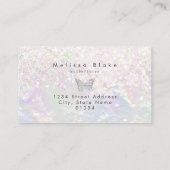 logo papillon faux carte de visite parties scintil (Dos)