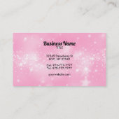 Logo Papillon personnalisable cartes de visite ros (Dos)