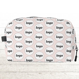 Logo Patroon Promotionele Business Blush Roze Toilettasje