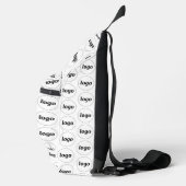 Logo Patroon Zakelijk Promotie Branding Wit Sling Bag (Rechts)