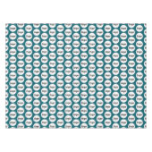 Logo Pattern Business Branding Blauwgroen Groen Tafelkleed (Voorkant (Horizontaal))