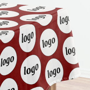 Logo Pattern Business Branding Bourgogne Rood Tafelkleed