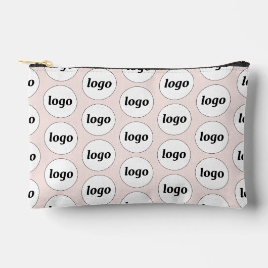 Logo Pattern Zakelijk Promotionele Branding Roze Etui (Voorkant)