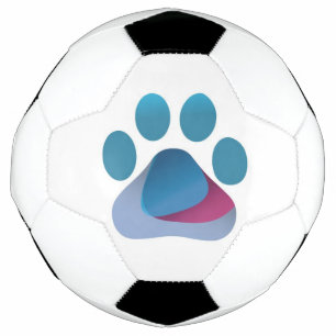 Logo Paw Hug Ballon de Football