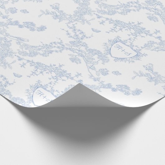 Logo personaliseren Aangepaste Monogram Chinoiseri Cadeaupapier (Hoek)