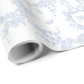 Logo personaliseren Aangepaste Monogram Chinoiseri Cadeaupapier (Rol Hoek)