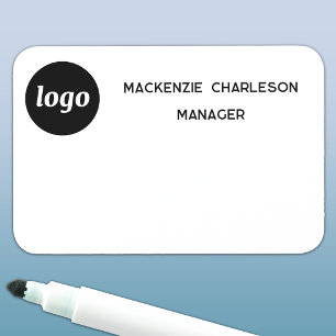Logo Personeel Bezet Magnetisch of Speld Droog Uit Naamplaatje