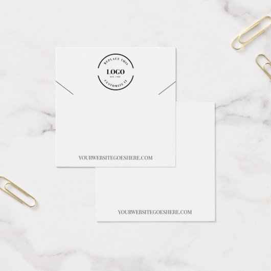 Logo personnalisable site web Porte-collier bijoux (Bureau)