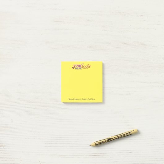 Logo personnalisé 3x3 Post-it® Notes collantes per (Sur un bureau)