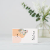 Logo personnalisé Abstrait Carte de visite Boho mi (Debout devant)