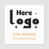 Logo personnalisé Badge Magnétique Employé (Devant)