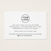 Logo personnalisé blanc ou toute couleur merci ins (Dos)