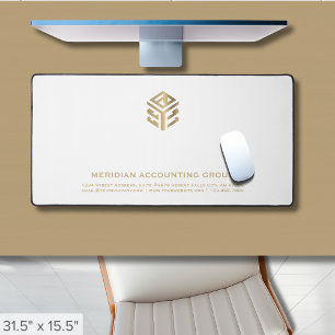 Logo personnalisé blanc simple