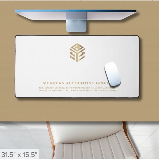 Logo personnalisé blanc simple