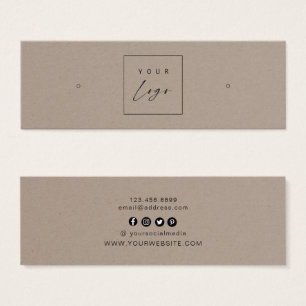 Logo Personnalisé ・ Boucles d'oreilles Boucles d'o