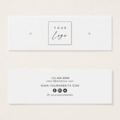 Logo Personnalisé ・ Boucles d'oreilles Boucles d'o (Devant & derrière)