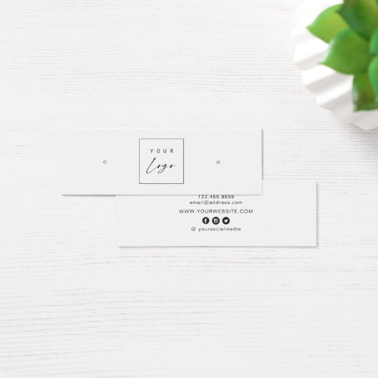 Logo Personnalisé ・ Boucles d'oreilles Boucles d'o (Bureau)