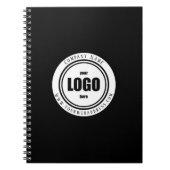 Logo personnalisé carnet noir (Devant)