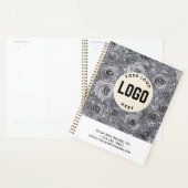 Logo Personnalisé Carnet promotionnel, gris argent (Devant avec enveloppe)