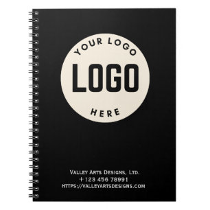 Logo personnalisé Carnet promotionnel, noir