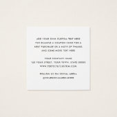 Logo personnalisé carré entreprise merci insérer c (Dos)