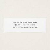 Logo personnalisé carte d'affichage de l'oreille d (Dos)