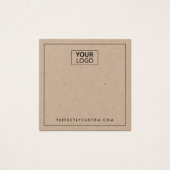 Logo personnalisé Carte d'affichage d'oreille en p (Devant)