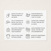 Logo Personnalisé Carte de postsoins de cirage mod (Dos)