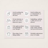 Logo Personnalisé Carte de postsoins de cirage mod (Dos)