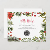 Logo personnalisé Carte de vacances de Noël d'affa (Devant / Derrière)