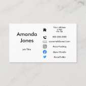 Logo personnalisé carte de visite Carte de rendez- (Dos)