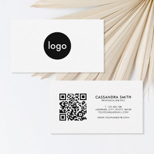Logo personnalisé Carte de visite minimaliste mode