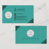 Logo personnalisé carte de visite moderne (Devant / Derrière)