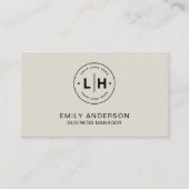 Logo personnalisé Carte de visite neutre (Devant)